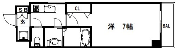 ハーバーランド駅 徒歩6分 4階の物件間取画像